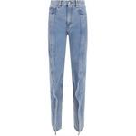 Джинсы Slim Banana с рюшами Y/Project, синий - фото