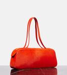 Сумка через плечо Simona Small из телячьей шерсти Khaite, Persimmon - фото 4