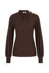 Блуза WE Fashion Blouse, Dark Brown - фото 5
