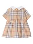 Платье Burberry Kids из поплина, нейтральный - фото 3