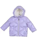 Детская куртка-пуховик для девочек с принтом Michael Kors, фиолетовый - фото