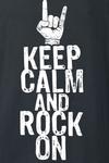 Майка-топ Sprüche Keep Calm And Rock On, черный - фото 3