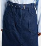 Джинсовая юбка миди Dries Van Noten, синий - фото 4