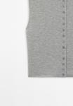 Кардиган Massimo Dutti CROPPED HIGH COLLAR, Grey - фото 10