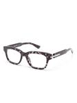 Alexander McQueen Eyewear очки в оправе черепаховой расцветки, черный - фото 2