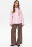Блуза Nümph Button-down blouse, Fuchsia Pink/Pink - фото 2