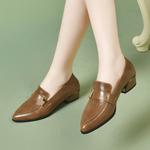 Devanro Лоферы женские черные хаки, цвет Khaki - фото 3