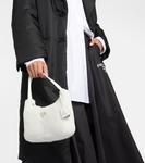 Редакция 2000 плечевая сумка из овчины Prada, белый - фото 2