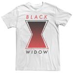 Мужская футболка с градиентным логотипом Marvel Black Widow Licensed Character - фото