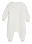 Ромпер с вышитым логотипом Brunello Cucinelli Kids, белый - фото 2