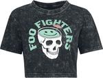 Футболка Foo Fighters Skull, темно-серый/черный - фото