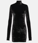 Бархатный топ Jil Sander, черный - фото