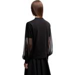 Mesh insert Long sleeve Sweatshirt Moncler, черный - фото 6