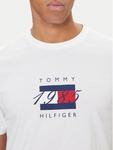 Футболка regular fit Linear Flag MW0MW41338 Tommy Hilfiger, белый - фото 4