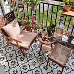 Yu Senyi Кресло baichuan с оттоманкой и круглым столиком - фото