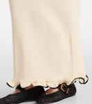 Вязаное платье макси с рюшами Same, Cream/Black - фото 5