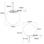 Уличный светильник QAZQA, серый - фото 2