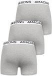 Боксеры Amaci&Sons 3 шт, цвет Hellgrau/Weiß - фото 2