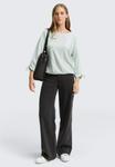 Топ TOM TAILOR DENIM STRUCTURED, Mint/White Stripe/Mint - фото 2