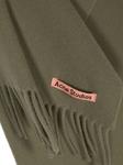 Acne Studios шерстяной шарф с логотипом, зеленый - фото 3