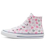Кроссовки chuch taylor all star hi pink/white Converse, розовый - фото