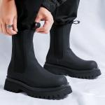 Ботинки Челси мужские черный Weishibangwei - фото 5