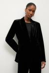 Бархатный блейзер Answear.Lab, черный - фото