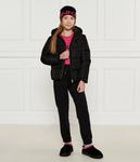 Куртка детская Guess короткая с принтом, черный - фото 2