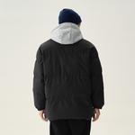 Пуховик Unisex NOME, темно-серый (красная клетка) - фото 7