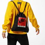 Сумка heritage graphic 'blackred' Nike, черный - фото 4