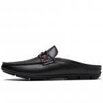 Сабо с закрытым носком для мужчин Devanro, цвет Black Smooth Finish - фото 6