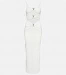 Платье миди с вырезами Pierced Orbit Christopher Esber, черный - фото