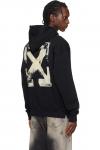 Off-White Черная толстовка для скейтбординга с рисунком «облачная стрела» - фото 3