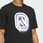 Футболка Adidas x Overtime Graphic Tee, черный - фото 6