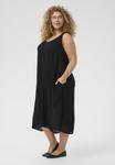 Повседневное платье CAISY AMI SOLID Kaffe Curve, цвет Black Deep - фото 2