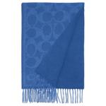 COACH Кашемировый вязаный шаль синий, Blue - фото 6