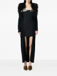 Платье мини с логотипом BLUMARINE, черный - фото 2
