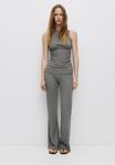 Топ PULL&BEAR CREPE GATHERED, Grey - фото 2