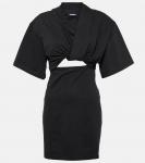 Хлопковое мини-платье La Robe Bahia JACQUEMUS, черный - фото