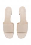 Мюли на каблуке BLOCK-WITH STRAP Mango, кремовый - фото 3