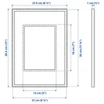 Черная рамка, черная, 21х30 см, LOMVIKEN IKEA - фото 6