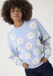 Джемпер Culture CUCHARLA PULLOVER, Cashmere Blue/Light Blue - фото 4