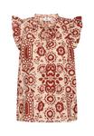 Блуза Noa Noa Blouse, Print Rose/Brown/Red - фото 3