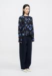 Блуза rag & bone ARDEN PRINTED PLEATED, Dark Blue - фото 6