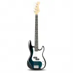 Электрогитара Glarry Dark Blue GP бас - фото