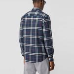 Рубашка мужская темно-синяя Burberry, синий - фото 3