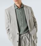 Шерстяной блейзер Loewe, серый - фото 5