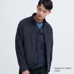 Толстовка Heather Fleece на молнии Uniqlo, 68 синий - фото 2