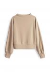 Толстовка OPUS REGULAR FIT FUNNEL NECK , Macadamia/Beige - фото 6