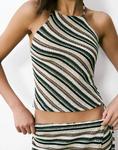 Полосатый топ-халтер Pull&Bear в полоску - фото 3